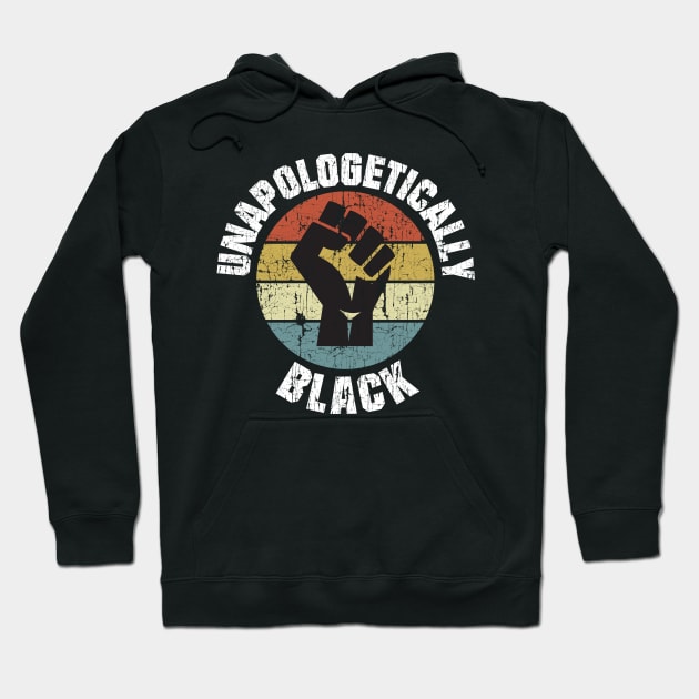 Unapologetically Black History Month Fist Hoodie by blackartmattersshop